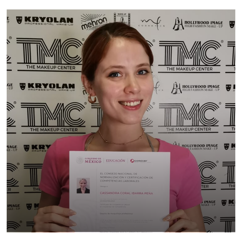 Certificación CONOCER SEP Estándar EC0569 Maquillaje Correctivo para Medios Masivos de Comunicación. - The Make Up Center