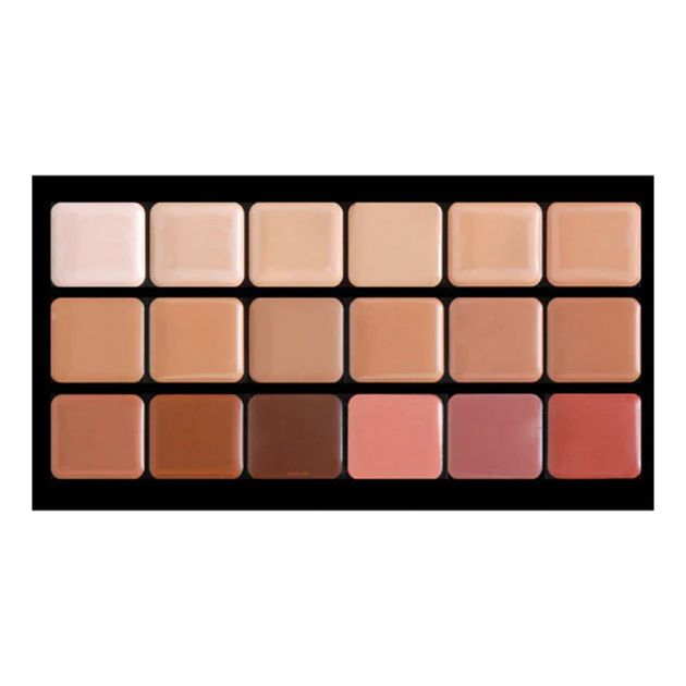 Paleta de 18 tonos de Bases de Maquillaje Ultra HD GLAMOUR CREME - Graftobian - The Make Up Center