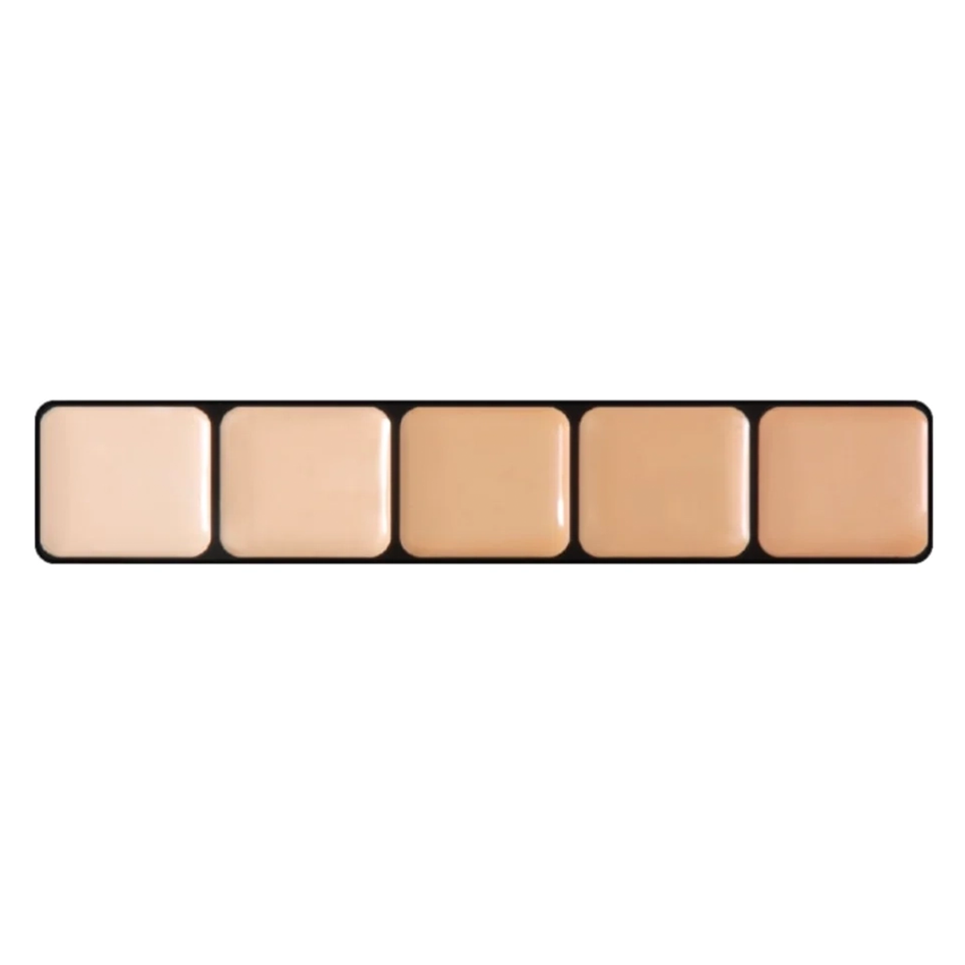 Paleta de 5 tonos de Bases de Maquillaje Ultra HD GLAMOUR CREME TONOS FRÍOS - Graftobian - The Make Up Center
