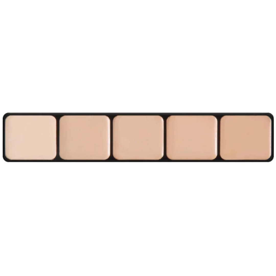 Paleta de 5 tonos de Bases de Maquillaje Ultra HD GLAMOUR CREME TONOS NEUTROS - Graftobian - The Make Up Center