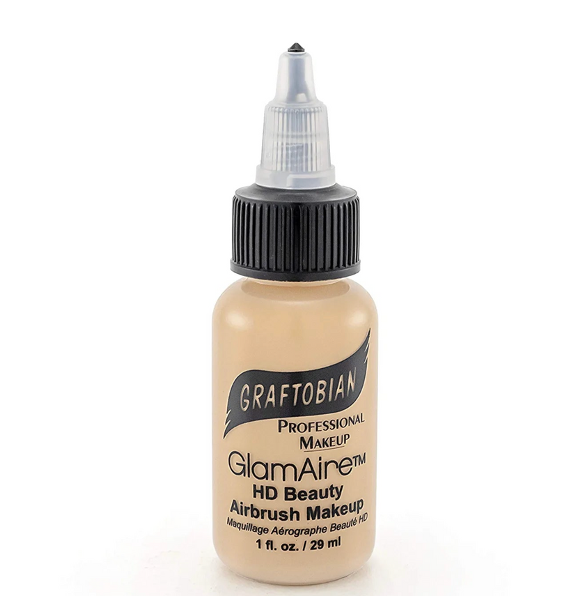 Base de maquillaje para aerógrafo GLAMAIRE TONOS CÁLIDOS 1 OZ - Graftobian - The Make Up Center