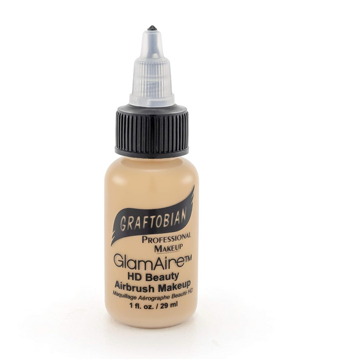 Base de maquillaje para aerógrafo GLAMAIRE TONOS CÁLIDOS 1 OZ - Graftobian - The Make Up Center