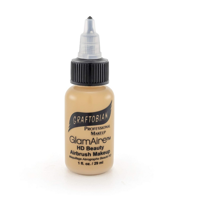 Base de maquillaje para aerógrafo GLAMAIRE TONOS CÁLIDOS 1 OZ - Graftobian - The Make Up Center