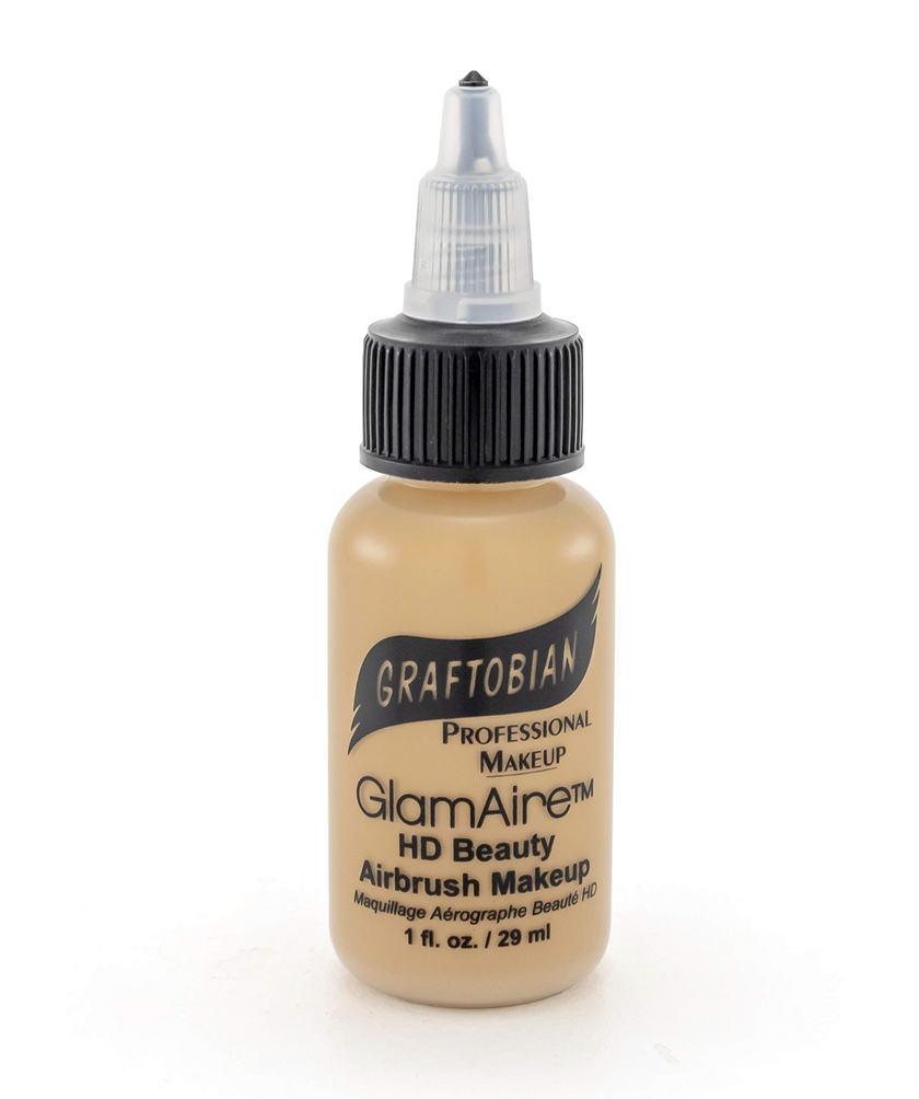 Base de maquillaje para aerógrafo GLAMAIRE TONOS CÁLIDOS 1 OZ - Graftobian - The Make Up Center