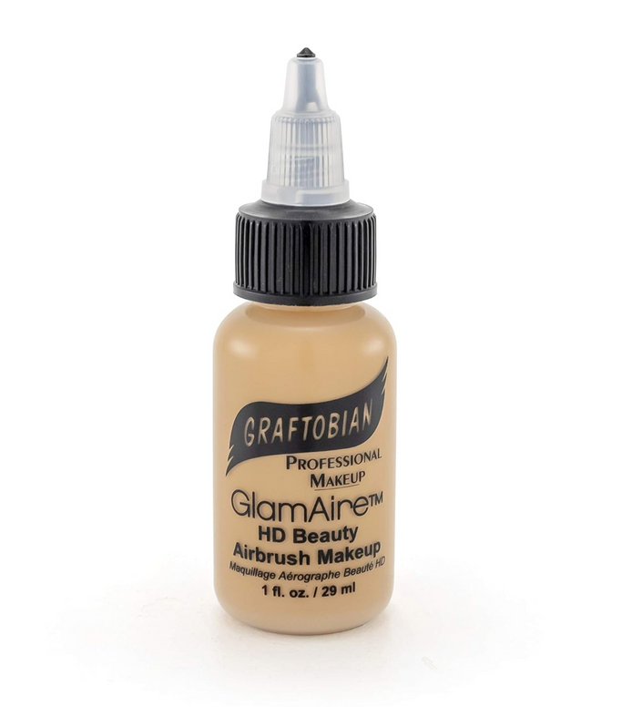 Base de maquillaje para aerógrafo GLAMAIRE TONOS CÁLIDOS 1 OZ - Graftobian - The Make Up Center