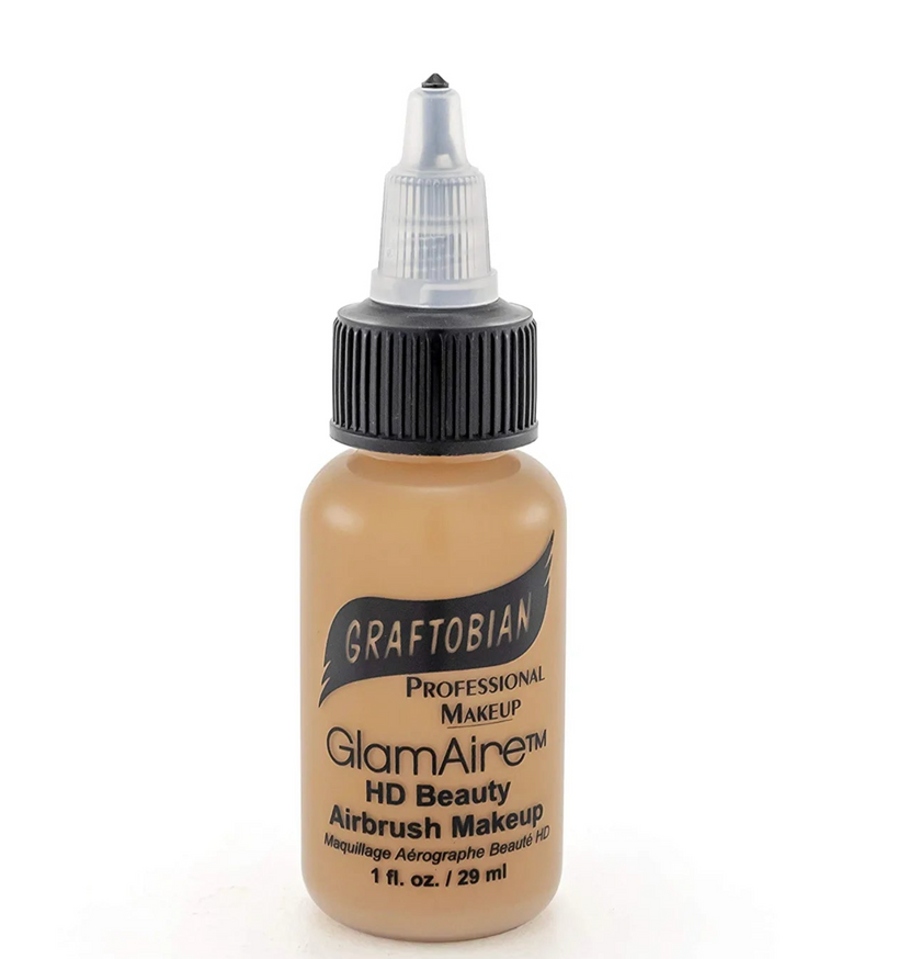 Base de maquillaje para aerógrafo GLAMAIRE TONOS CÁLIDOS 1 OZ - Graftobian - The Make Up Center