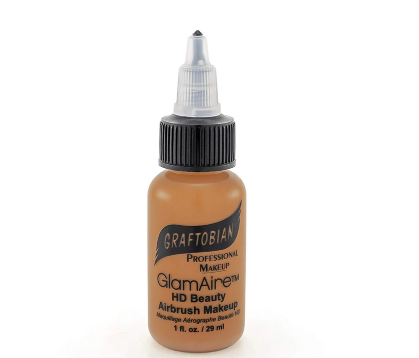 Base de maquillaje para aerógrafo GLAMAIRE TONOS CÁLIDOS 1 OZ - Graftobian - The Make Up Center
