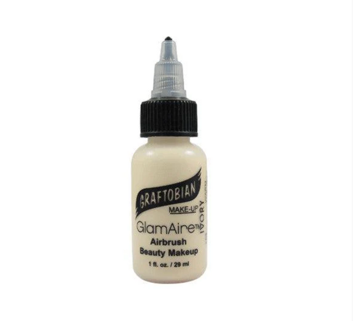 Base de maquillaje para aerógrafo GLAMAIRE TONOS CÁLIDOS 1 OZ - Graftobian - The Make Up Center