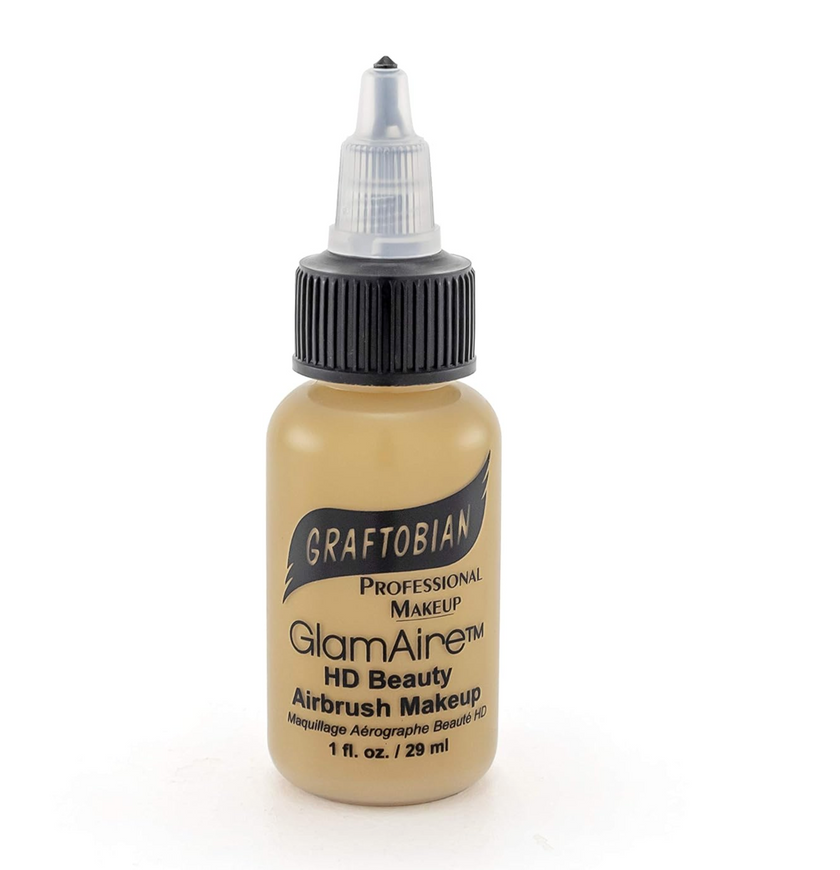 Base de maquillaje para aerógrafo GLAMAIRE TONOS CÁLIDOS 1 OZ - Graftobian - The Make Up Center