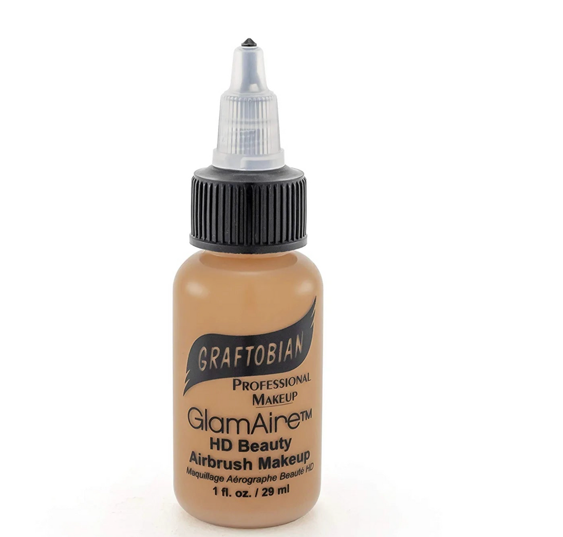 Base de maquillaje para aerógrafo GLAMAIRE TONOS CÁLIDOS 1 OZ - Graftobian - The Make Up Center