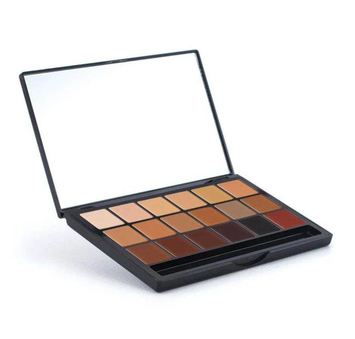 Paleta de 18 tonos de Bases Ultra HD GLAMOUR CREME - Graftobian - The Make Up Center