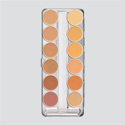 DermaColor Paleta Camuflaje 12 Tonos  - Kryolan - The Make Up Center