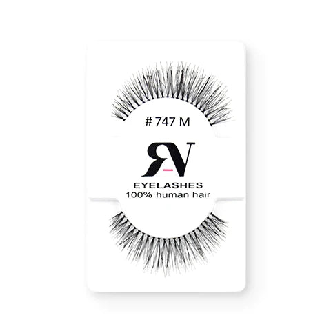 RV Eyelashes Pestañas De Cabello Humano #747M - The Make Up Center