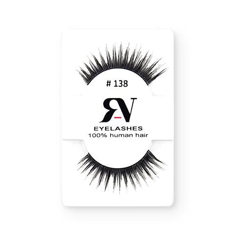 RV Eyelashes Pestañas De Cabello Humano #138 - The Make Up Center