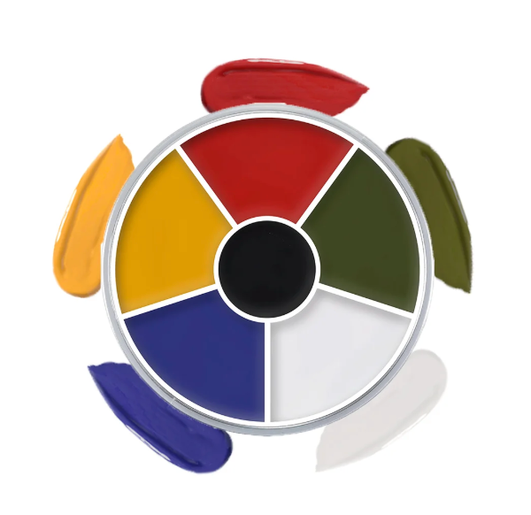 Cream Color Circle Multicolor - Kryolan - The Make Up Center