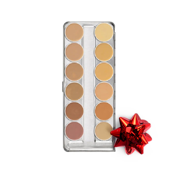 DermaColor Paleta Camuflaje 12 Tonos  - Kryolan - The Make Up Center