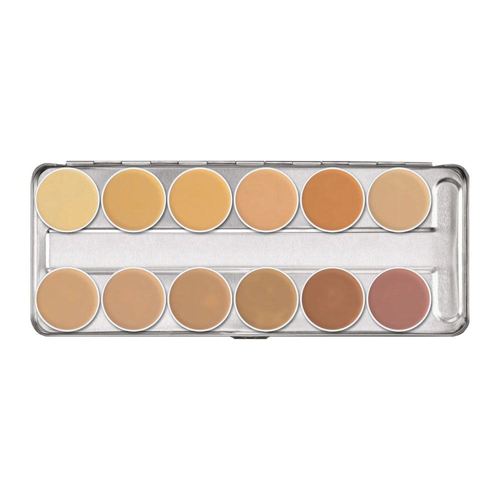 DermaColor Paleta Camuflaje 12 Tonos  - Kryolan - The Make Up Center
