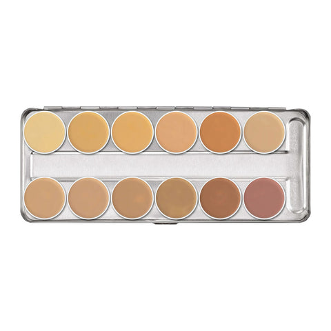 DermaColor Paleta Camuflaje 12 Tonos  - Kryolan - The Make Up Center