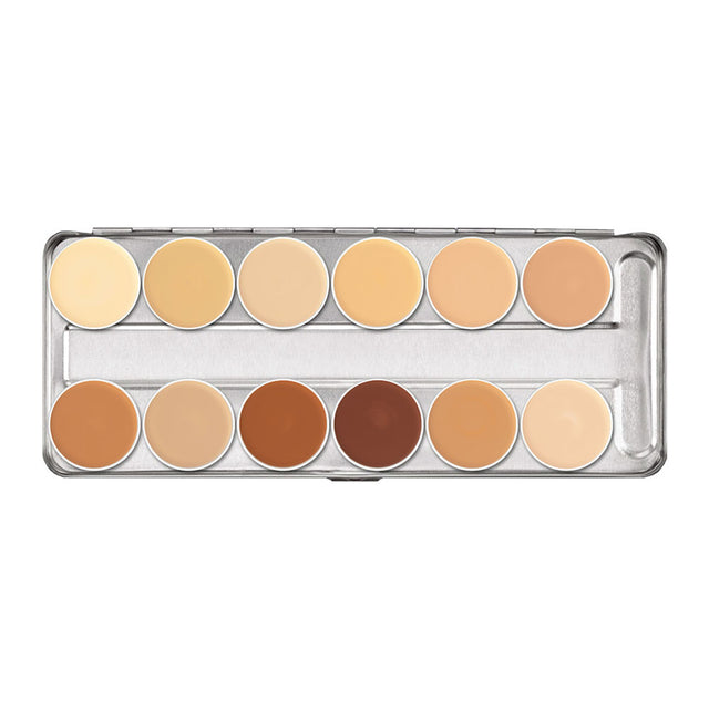 DermaColor Paleta Camuflaje 12 Tonos  - Kryolan - The Make Up Center