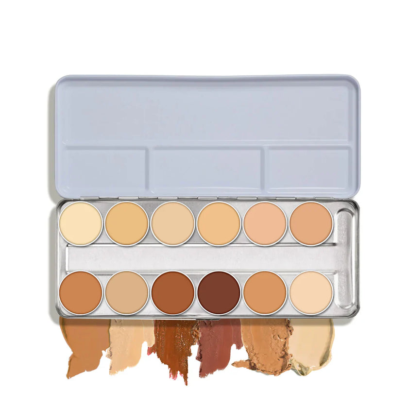 DermaColor Paleta Camuflaje 12 Tonos  - Kryolan - The Make Up Center