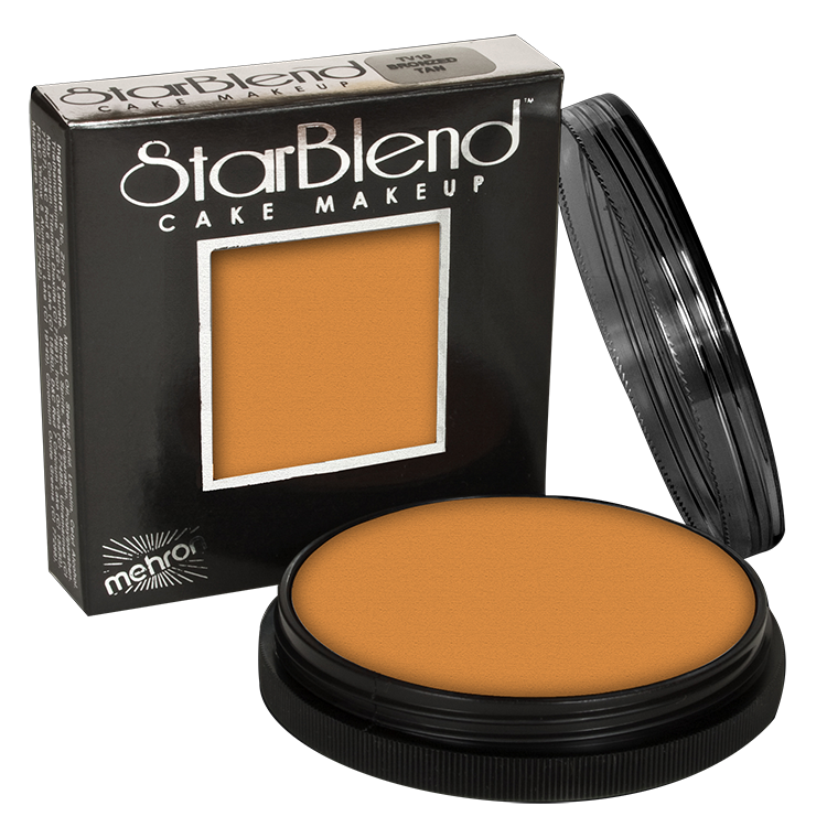 Mehron Starblend Cake Makeup Golden Brown - The Make Up Center