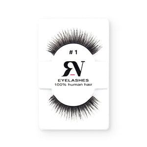 Pestañas De Cabello Humano #1 - RV Eyelashes - The Make Up Center