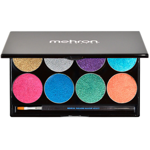 Mehron Paradise Makeup AQ Palette Metallic 8 colors - The Make Up Center