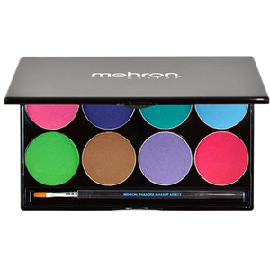 Mehron Paradise Makeup AQ Palette Pastel  8 colors - The Make Up Center