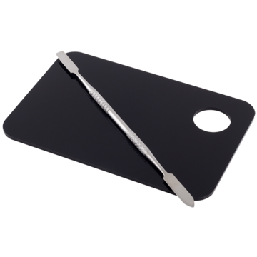 Mf Cosmetics Kit de Acrílico y Espátula Color Negro - The Make Up Center