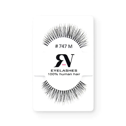 RV Eyelashes Pestañas De Cabello Humano #747M - The Make Up Center