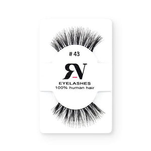 RV Eyelashes Pestañas De Cabello Humano #43 - The Make Up Center