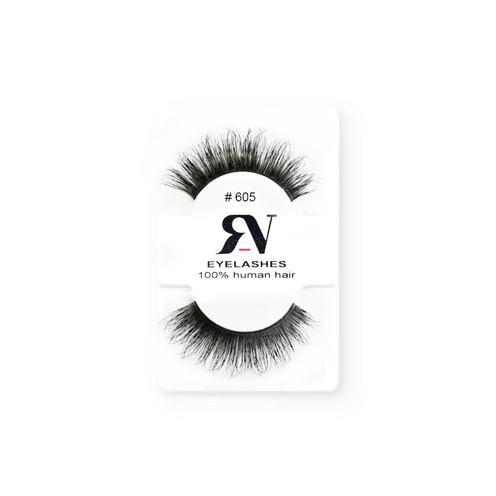 RV Eyelashes Pestañas De Cabello Humano #605 - The Make Up Center